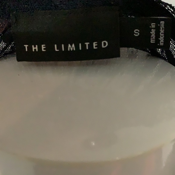 The Limited size small navy lace top - Picture 2 of 8